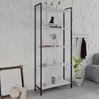 Estante Para Livros Industrial Aço Multiuso 5 Prateleiras 187