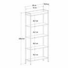 Estante Para Livros Industrial Aço Multiuso 5 Prateleiras 187