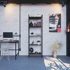 Estante Para Livros Industrial Aço Multiuso 5 Prateleiras 187