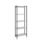 Estante Para Livros Industrial Aço Multiuso 5 Prateleiras 187