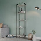 Estante Para Livros Industrial Aço Multiuso 5 Prateleiras 187