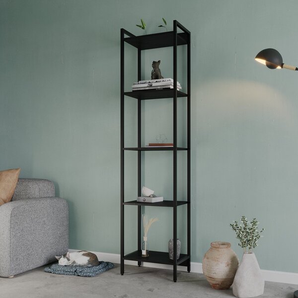 Estante Para Livros Industrial Aço Multiuso 5 Prateleiras 187