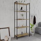 Estante Para Livros Industrial Aço Multiuso 5 Prateleiras 187