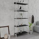 Estante Para Livros Industrial Aço Multiuso 5 Prateleiras 187