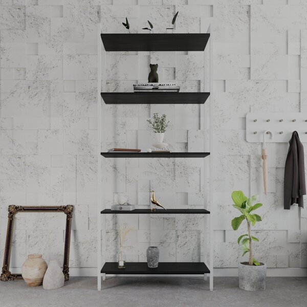 Estante Para Livros Industrial Aço Multiuso 5 Prateleiras 187