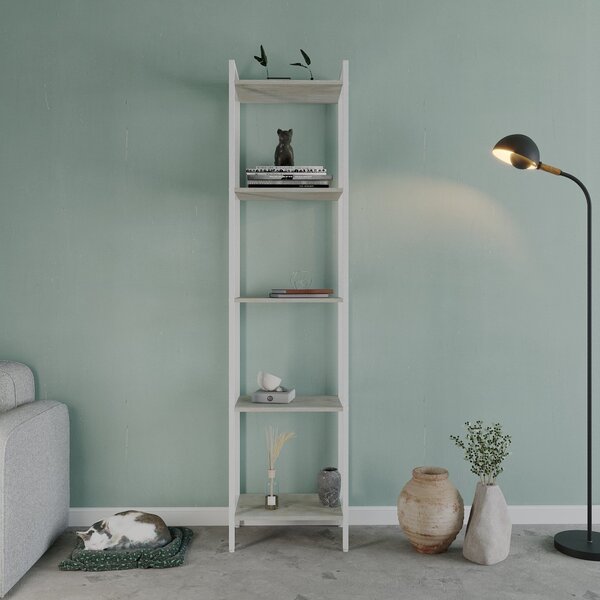 Estante Para Livros Industrial Aço Multiuso 5 Prateleiras 187