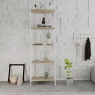 Estante Para Livros Industrial Aço Multiuso 5 Prateleiras 187