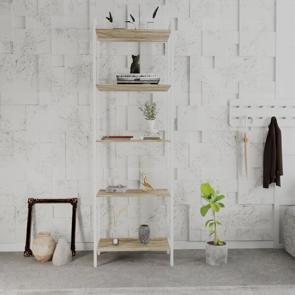 Estante Para Livros Industrial Aço Multiuso 5 Prateleiras 187