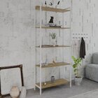 Estante Para Livros Industrial Aço Multiuso 5 Prateleiras 187