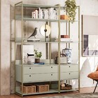 Estante Para Livros Industrial Benjamin 4 Gavetas Off White -