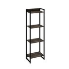 Estante Para Livros Industrial Multiuso 4 Prateleiras 146x45c