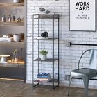 Estante Para Livros Industrial Multiuso 4 Prateleiras 146x45c