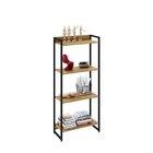 Estante Para Livros Industrial Multiuso 4 Prateleiras 146x60c