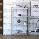 Estante Para Livros Industrial Multiuso 4 Prateleiras 146x80c
