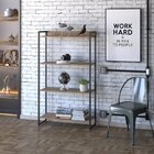 Estante Para Livros Industrial Multiuso 4 Prateleiras 146x80c