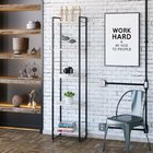 Estante Para Livros Industrial Multiuso 5 Prateleiras 187x45c