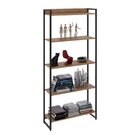 Estante Para Livros Industrial Multiuso 5 Prateleiras 187x80c