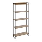 Estante Para Livros Industrial Multiuso 5 Prateleiras 187x80c