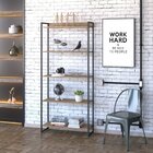 Estante Para Livros Industrial Multiuso 5 Prateleiras 187x80c