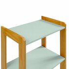 Estante Para Livros Infantil 75x54x30cm Verde Bebê/amêndoa