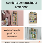 Estante Para Livros Infantil Com 3 Prateleiras Organizadoras