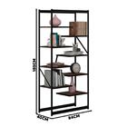 Estante Para Livros Innovare 8 Prateleiras Preto/castanho/rús