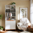 Estante Para Livros Livreiro Com 2 Portas E Nichos Branco / F