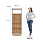 Estante Para Livros Livreiro Office Canto Curvo Com 4 Pratele