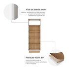 Estante Para Livros Livreiro Office Canto Curvo Com 4 Pratele