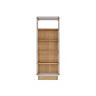 Estante Para Livros Livreiro Office Canto Curvo Com 4 Pratele