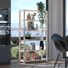 Estante Para Livros Madeira Pinus Com 5 Prateleiras Big