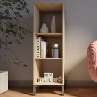 Estante Para Livros Madison 3 Prateleiras Amadeirado - Falkk