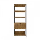 Estante Para Livros Match 1 Porta Basculante 3 Prateleiras Pi