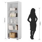 Estante Para Livros Milão Branco