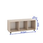 Estante Para Livros Modular 3 Nichos Austin Amadeirado Montana