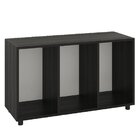 Estante Para Livros Modular 3 Nichos Mônaco Drd Móveis Preto