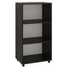 Estante Para Livros Modular 3 Nichos Mônaco Drd Móveis Preto