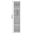 Estante Para Livros Modular 4 Nichos 141cmx30cm Marselha Bran