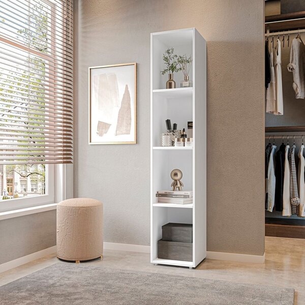 Estante Para Livros Modular 4 Nichos Delta Branco