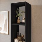 Estante Para Livros Modular 4 Nichos Delta Preto