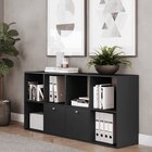 Estante Para Livros Modular 4x2 Dominox Preto