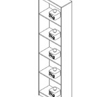 Estante Para Livros Modular Biblioteca Zatto Slim Imbuia Da H