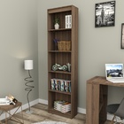 Estante Para Livros Modular Biblioteca Zatto Slim Imbuia Da H