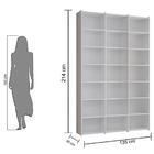 Estante Para Livros Montenegro Branco Casa Mobilia