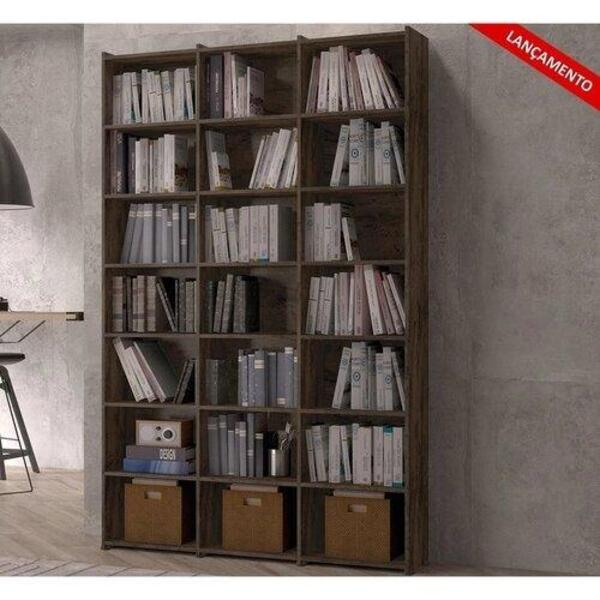 Estante Para Livros Montenegro Castani 18 Prateleiras 21 Nich
