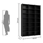 Estante Para Livros Montenegro Preto Casa Mobilia