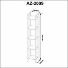 Estante Para Livros Multiuso 1,85x0,35m Haia Yescasa