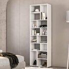 Estante Para Livros Multiuso 100% Mdf 14 Nichos Dallas Branco