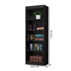 Estante Para Livros Multiuso 178cmx102cm Larissa Preto