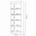 Estante Para Livros Multiuso 178cmx153cm Larissa Cinza